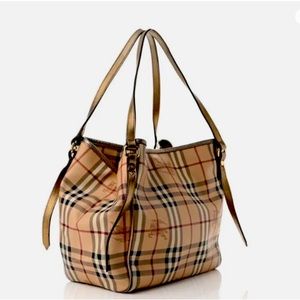 Burberry Haymarket Tote,in great condition, comes with original dust bag.